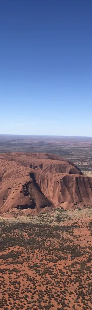 Helikopterflug über den Uluru